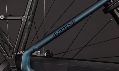 Bicicleta eléctrica Cube Supreme RT Hybrid Comfort EX 600 royalgreen´n´black Cuadro abierto – detalle 3 | Ebike.es