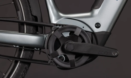 Bicicleta eléctrica Cube Supreme RT Hybrid Deluxe EX 600 quicksilver´n´grey Cuadro abierto – detalle 3 | Ebike.es