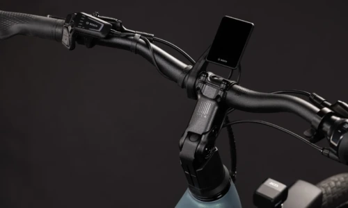 Bicicleta eléctrica Cube Touring Hybrid Deluxe SLX 800 greengranit´n´green Cuadro semiabierto – detalle 2 | Ebike.es