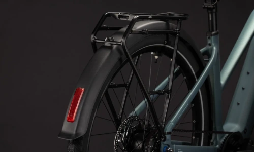 Bicicleta eléctrica Cube Touring Hybrid Deluxe SLX 800 greengranit´n´green Cuadro semiabierto – detalle 4 | Ebike.es