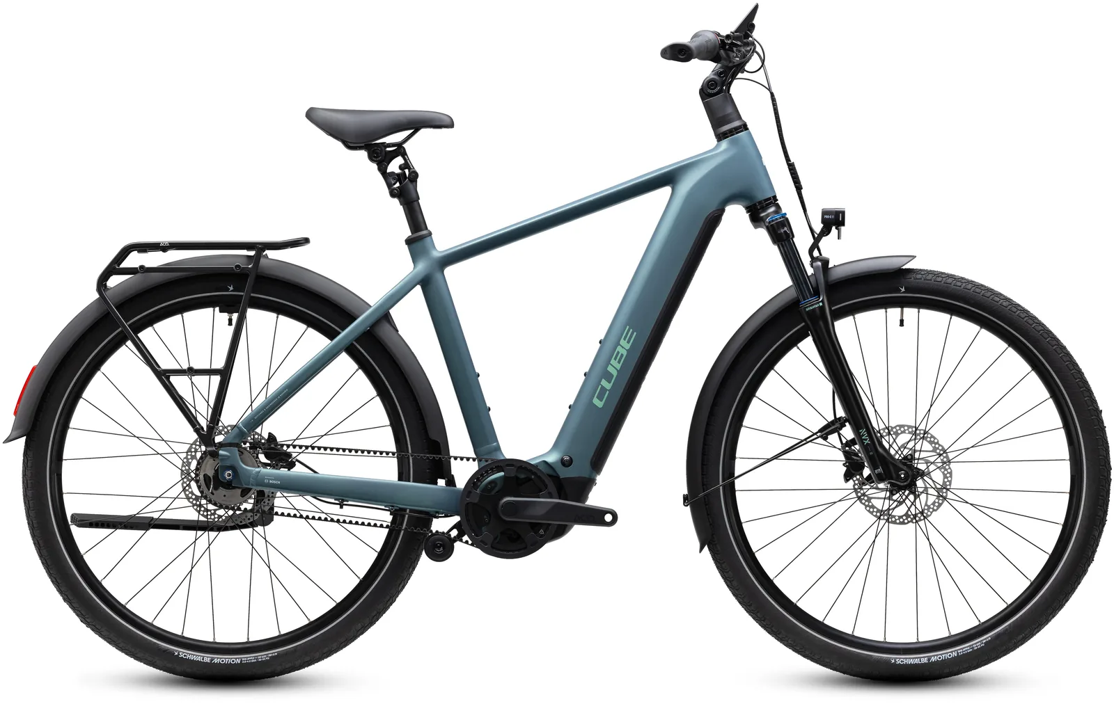 Cube Touring Hybrid Deluxe SLX 800 Wh greengranit´n´green – Bicicleta Eléctrica Trekking 2027 Barra alta