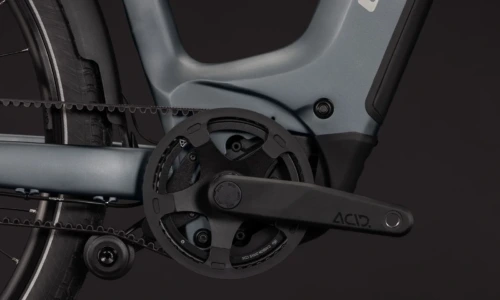 Bicicleta eléctrica Cube Touring Hybrid Deluxe SLX 800 slabgrey´n´chrome Cuadro abierto – detalle 3 | Ebike.es