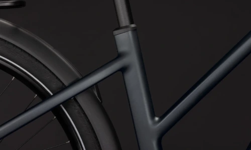 Bicicleta eléctrica Cube Touring Hybrid ONE 600 grey´n´coolgrey Cuadro semiabierto – detalle 4 | Ebike.es