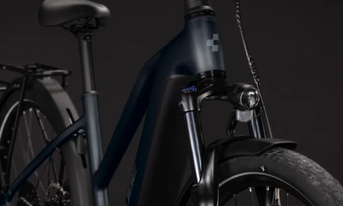 Bicicleta eléctrica Cube Touring Hybrid ONE 600 grey´n´coolgrey Cuadro semiabierto – detalle 5 | Ebike.es