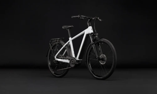 Cube Touring Hybrid ONE 600 Wh metallicwhite´n´chrome – Bicicleta Eléctrica Trekking 2027 Barra alta ebike.es Gran tienda de bicicletas eléctricas en España 10 Bicicleta eléctrica Cube Touring Hybrid ONE 600 metallicwhite´n´chrome Barra alta – vista frontal | Ebike.es