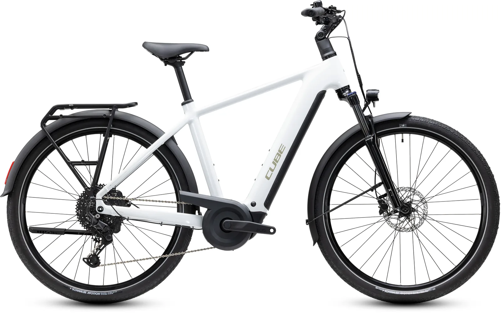 Cube Touring Hybrid ONE 600 Wh metallicwhite´n´chrome – Bicicleta Eléctrica Trekking 2027 Barra alta