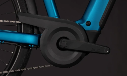 Bicicleta eléctrica Cube Touring Hybrid Pro 800 electricblue´n´prizm Cuadro semiabierto – detalle 3 | Ebike.es