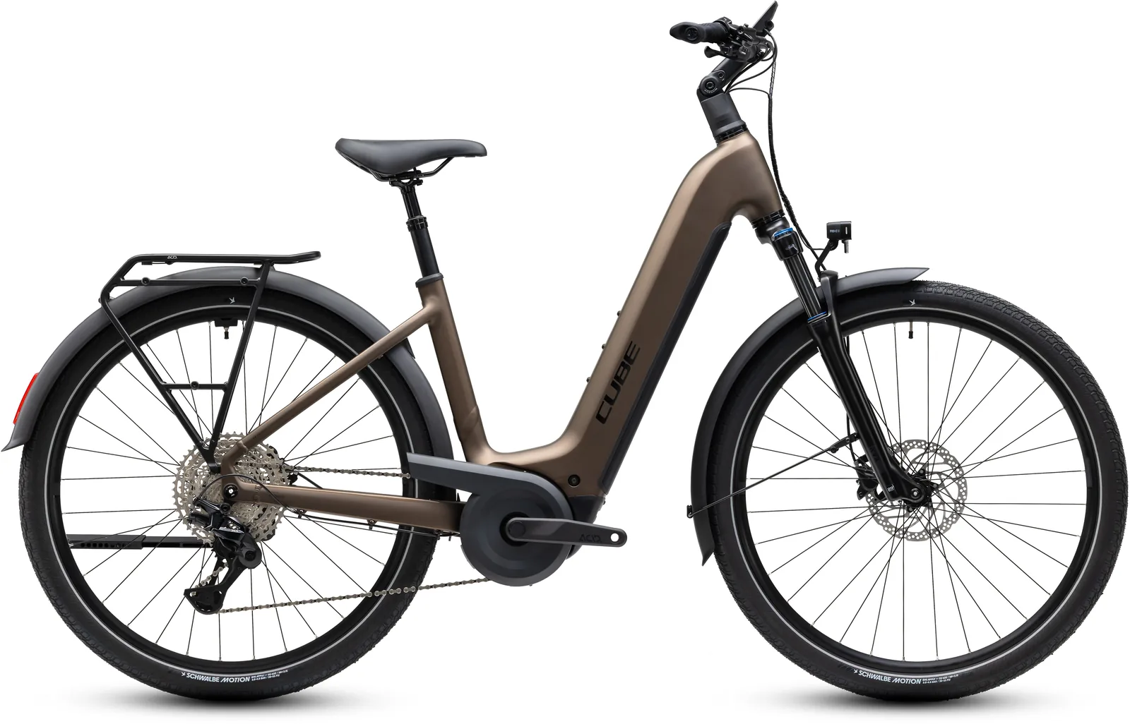 Cube Touring Hybrid Pro 800 Wh metallicumbra´n´black – Bicicleta Eléctrica Trekking 2027 Cuadro abierto ebike.es Gran tienda de bicicletas eléctricas en España Bicicleta eléctrica Cube Touring Hybrid Pro 800 metallicumbra´n´black Cuadro abierto – vista lateral | Ebike.es