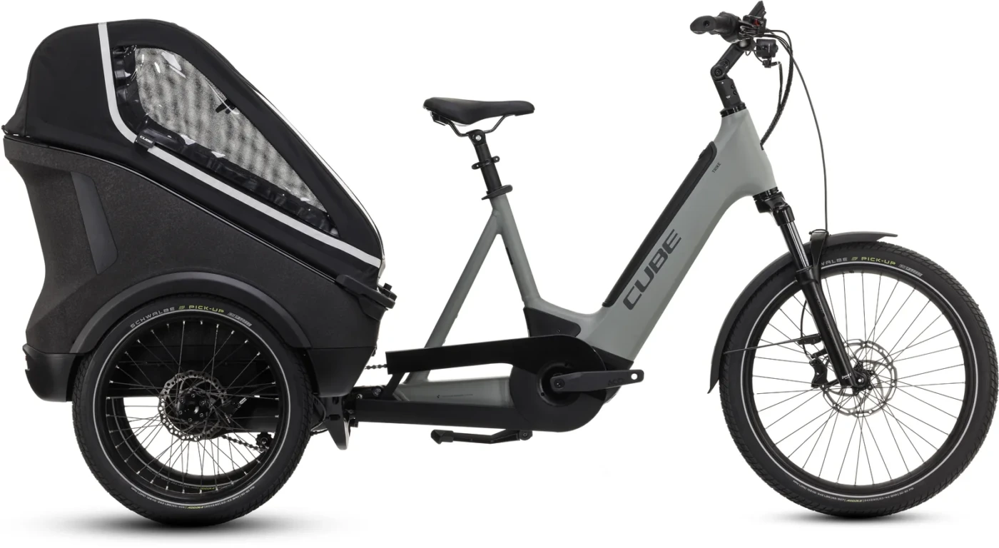 Cube Trike Family Hybrid 1500 Wh swampgrey´n´reflex – Bicicleta Eléctrica de Carga 2027