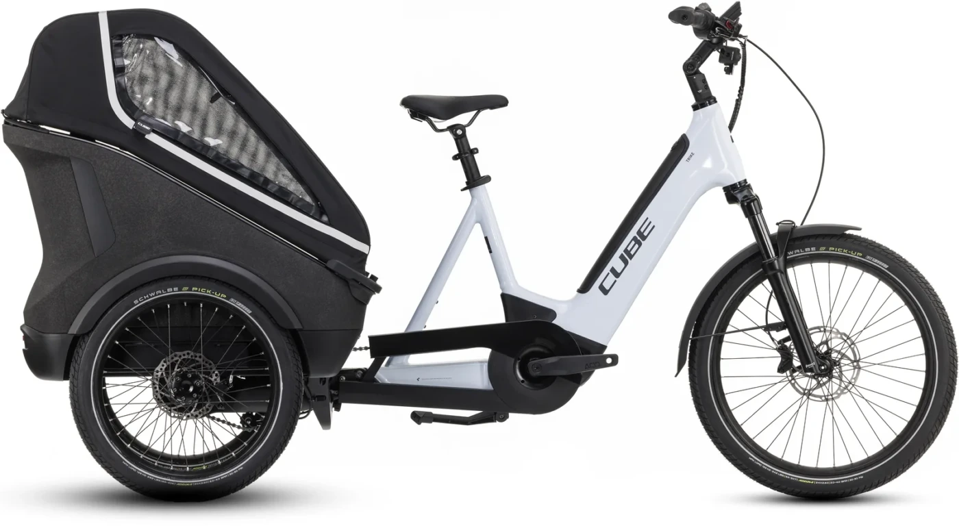 Cube Trike Family Hybrid 750 Wh flashwhite´n´reflex – Bicicleta Eléctrica de Carga 2027